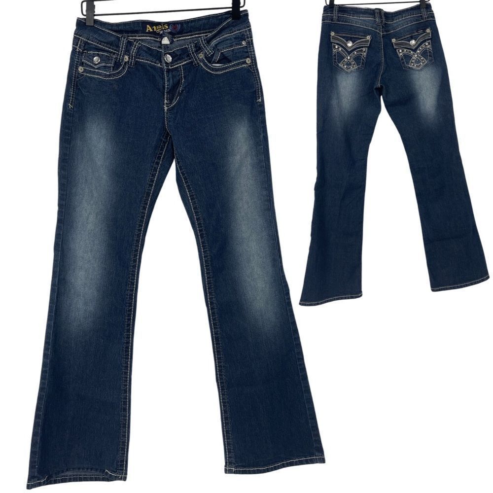 Angels Jeans embellished pocket bootcut jeans